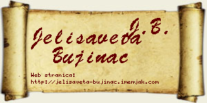 Jelisaveta Bujinac vizit kartica
